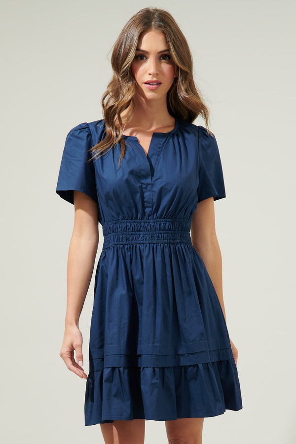sugarlips Miller Split Neck Dress