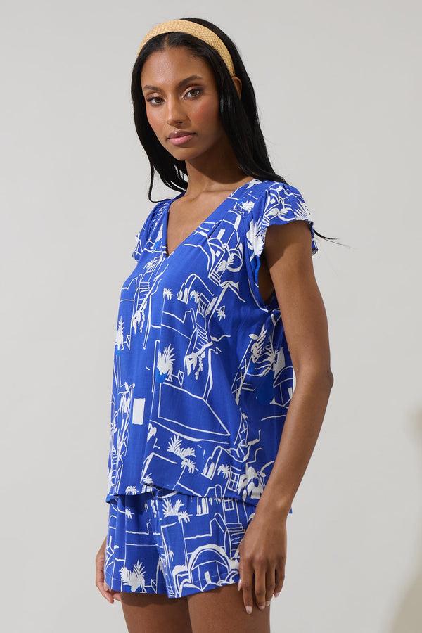 Sugarlips Mims Town Dade Ruffle Top