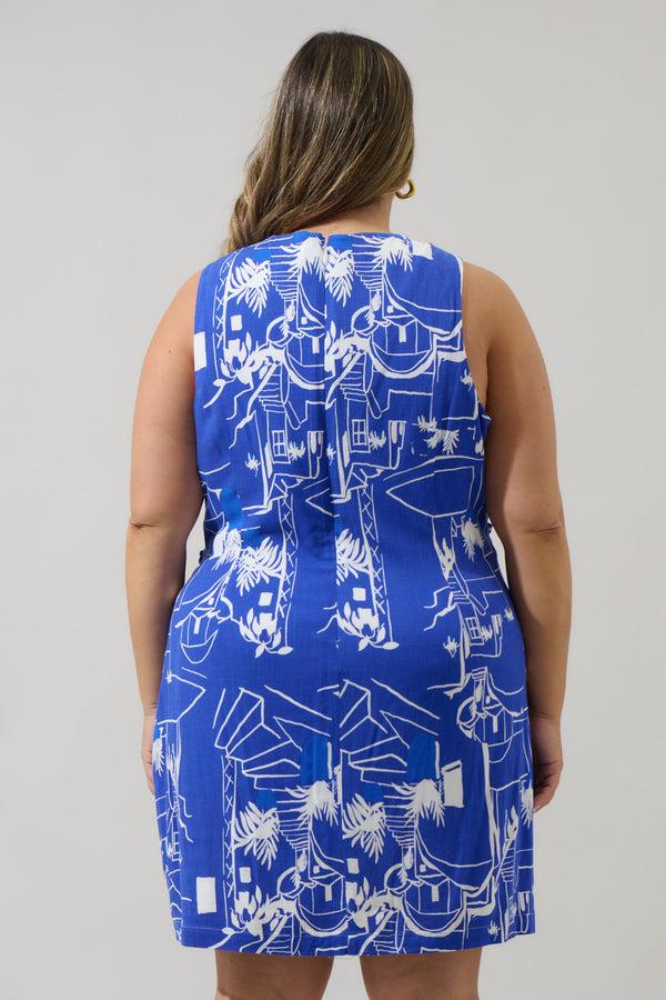 Sugarlips Mims Town Janis Wrap Mini Dress Curve