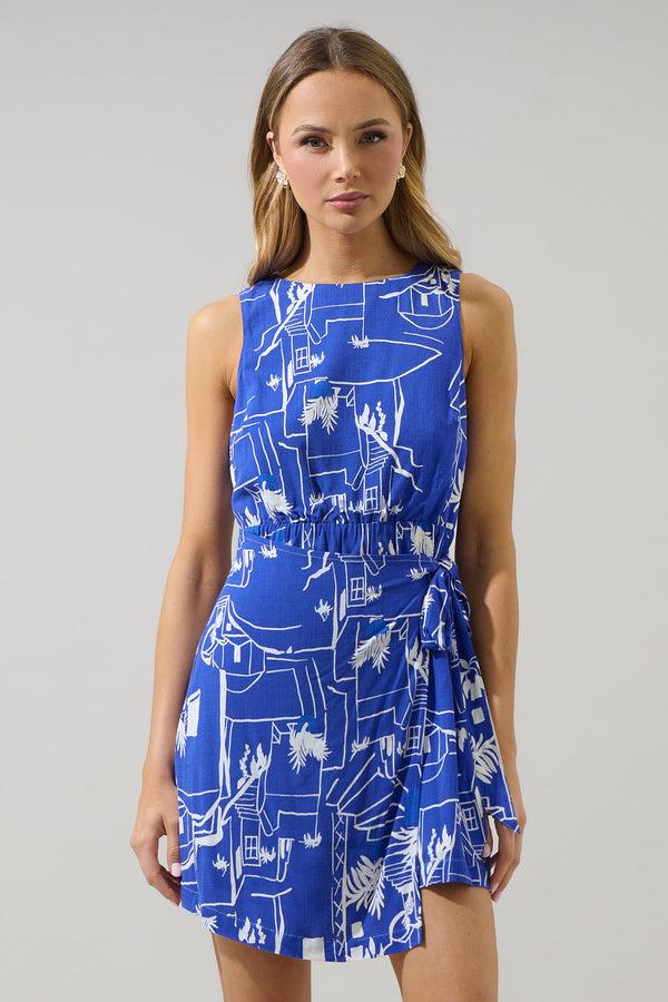 sugarlips Mims Town Janis Wrap Mini Dress