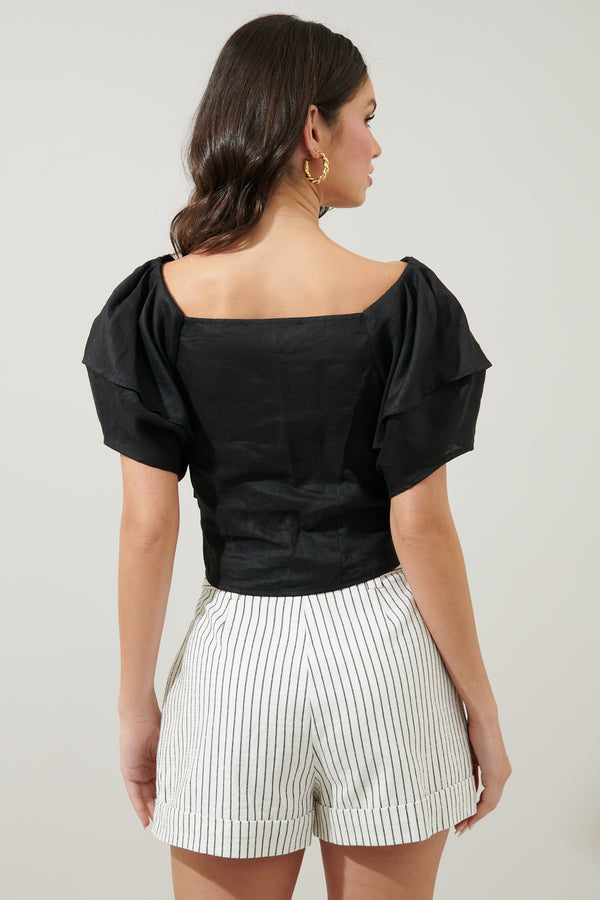 Sugarlips Mirabelle Puff Sleeve Top