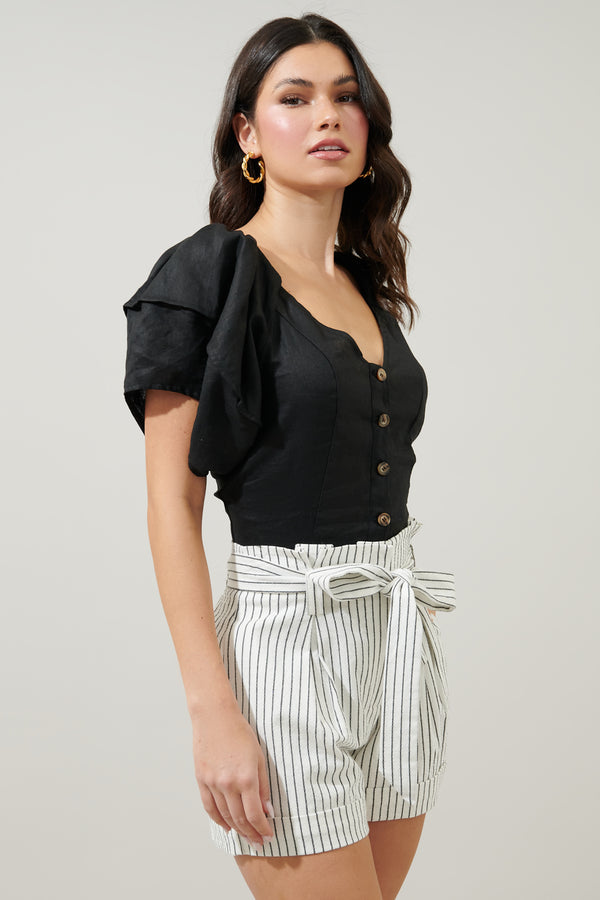 Sugarlips Mirabelle Puff Sleeve Top