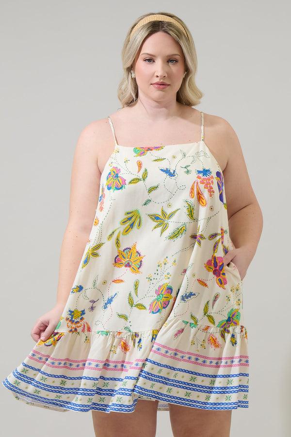 sugarlips Miraflor Jenny Shift Mini Dress Curve