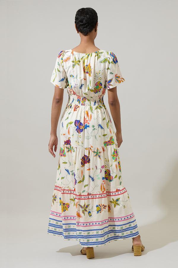 Sugarlips Miraflor Rony Smocked Maxi Dress