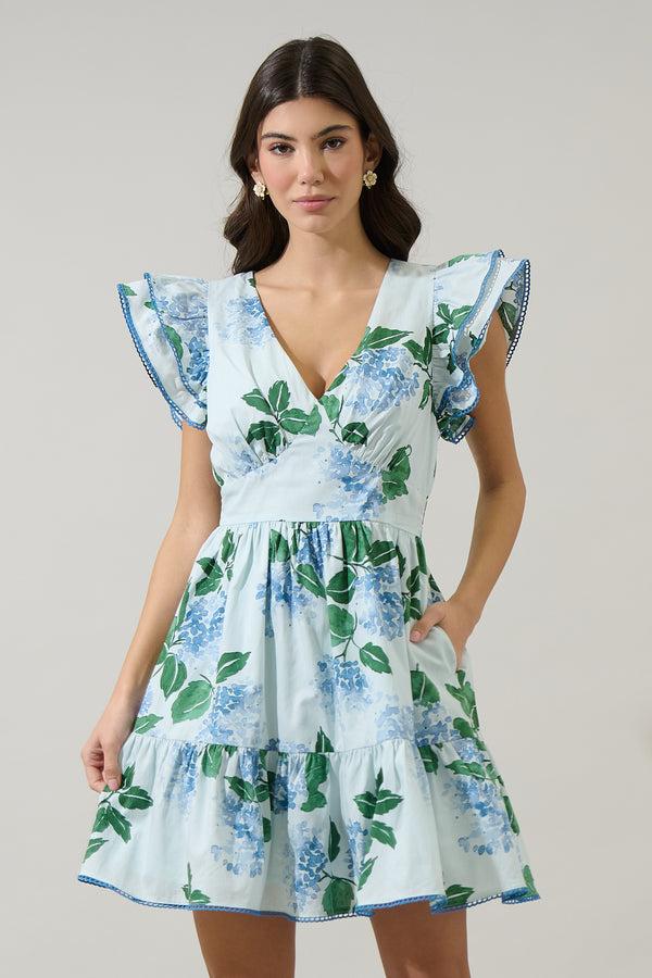 Sugarlips Mirla Floral Surie Ruffle Mini Dress