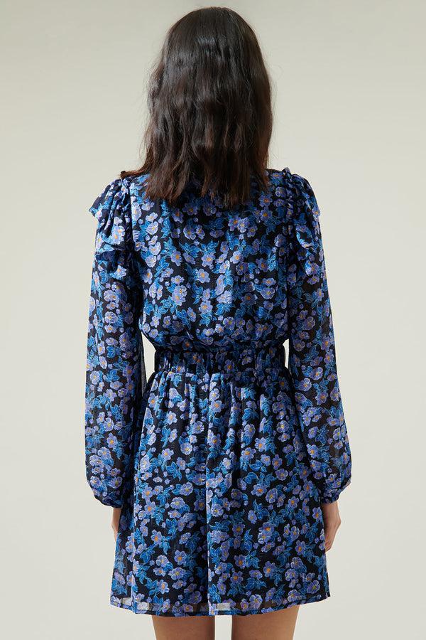 Sugarlips Mirtha Floral Pleated Mini Dress