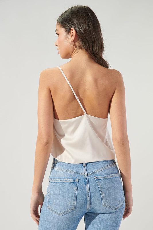 Sugarlips Miwa Satin One Shoulder Strap Top
