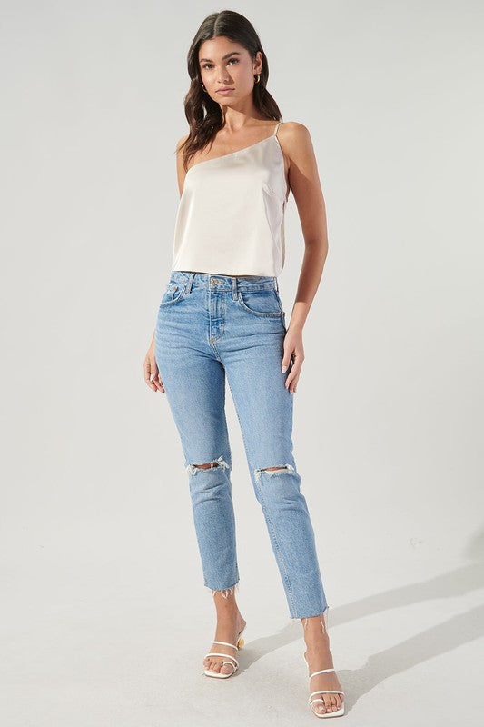 Sugarlips Miwa Satin One Shoulder Strap Top