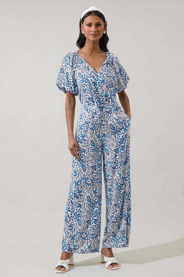 Sugarlips Mize Floral Elena Wide Leg Pants
