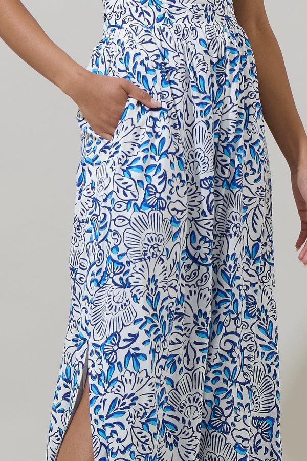 Sugarlips Mize Floral Mavis Criss Cross Midi Dress