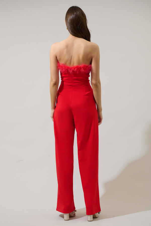 Sugarlips Montes Strapless Wide Leg Jumpsuit
