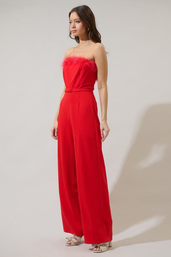 Sugarlips Montes Strapless Wide Leg Jumpsuit