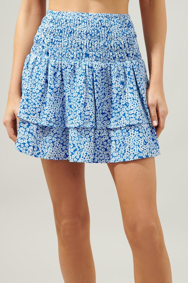 Sugarlips Montgomery Eclipse Smocked Ruffle Skirt