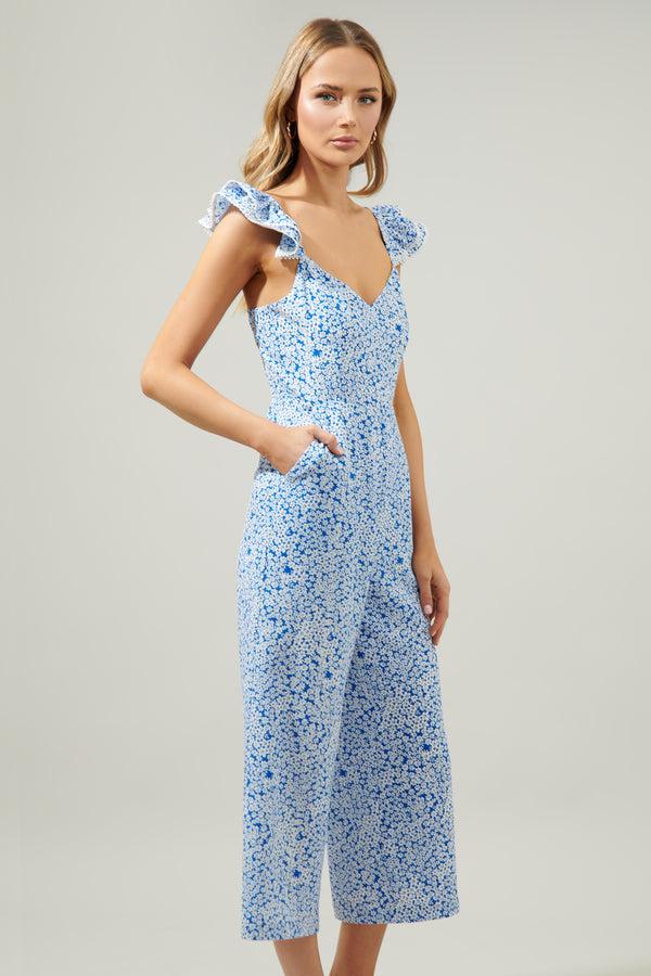 Sugarlips Montgomery Flouncy Cropped Jumpsuit
