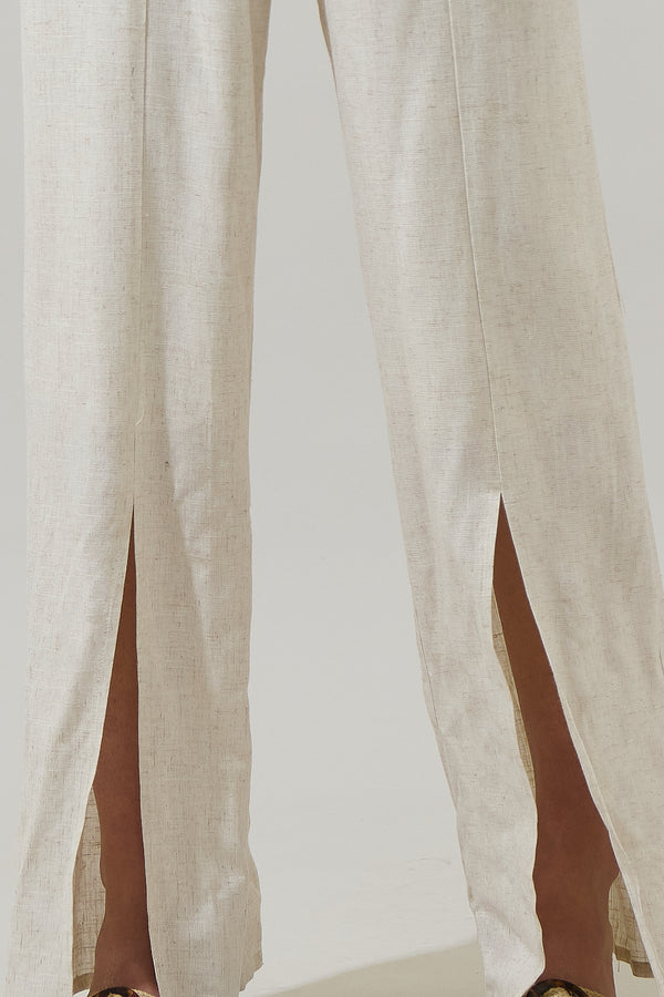 Sugarlips Mora Linen Halter Jumpsuit