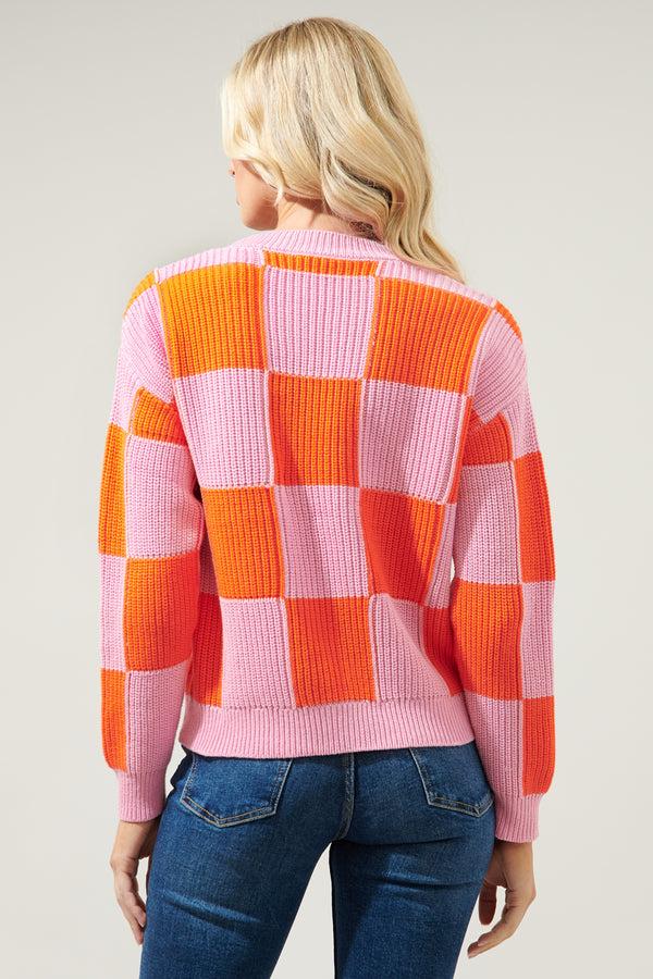 Sugarlips Morning Star Checkerboard Sweater