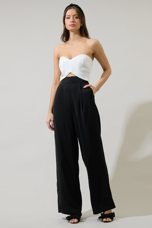 Sugarlips Moroni Color Block Wide Leg Jumpsuit