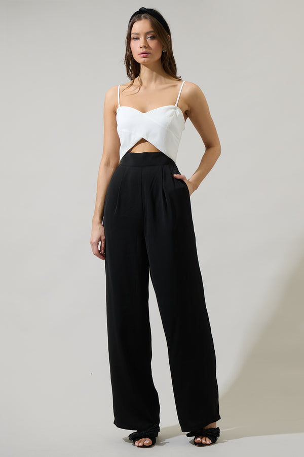sugarlips Moroni Color Block Wide Leg Jumpsuit