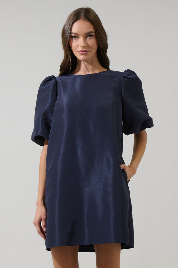 sugarlips Morrigan Bubble Sleeve Shift Mini Dress