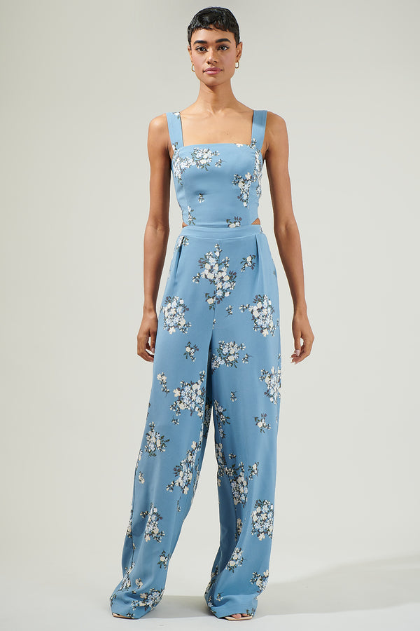 Sugarlips Moxie Floral Cut Out Jumpsuit