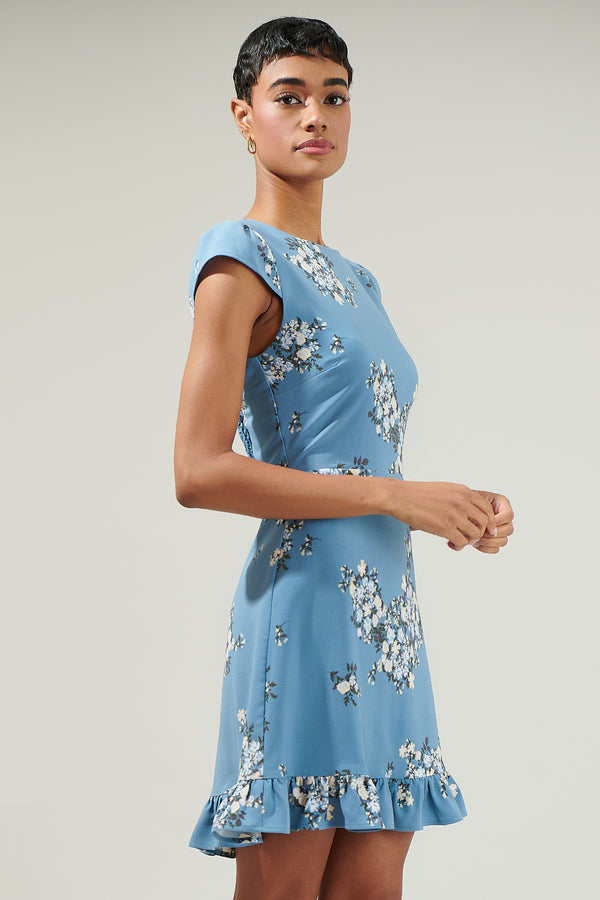 Sugarlips Moxie Floral Ruffle Mini Dress