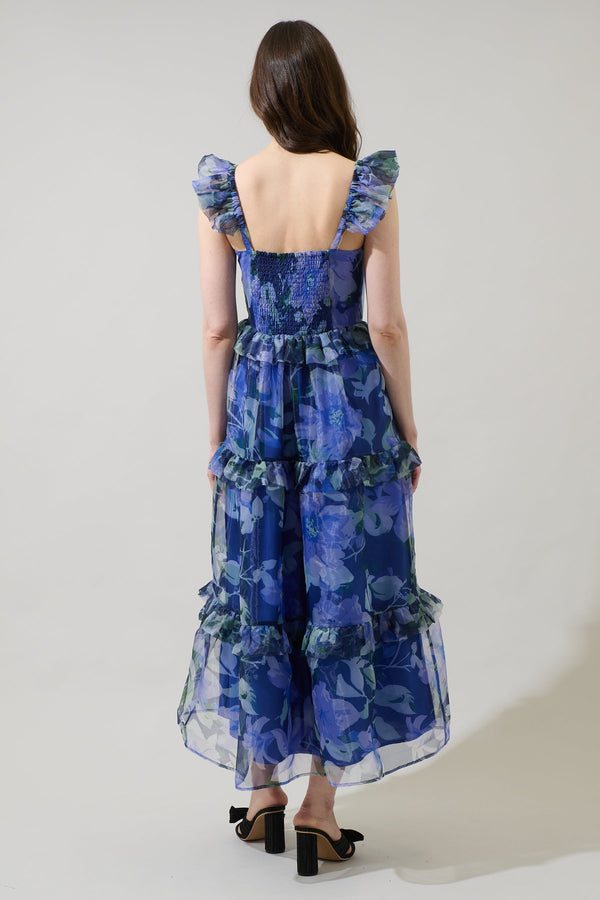 Sugarlips Mylie Organza Truth Tiered Maxi Dress