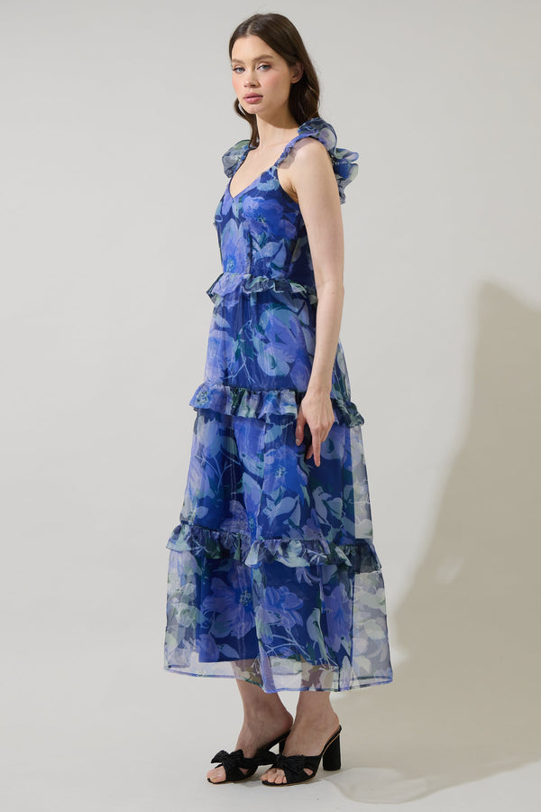 Sugarlips Mylie Organza Truth Tiered Maxi Dress