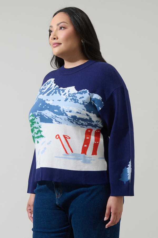Sugarlips Mystic Mountain Knit Sweater Curve