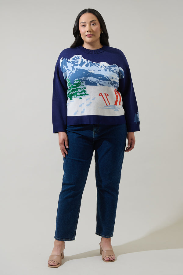 Sugarlips Mystic Mountain Knit Sweater Curve