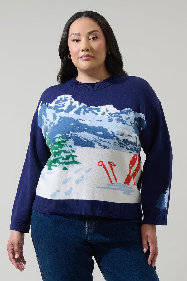 sugarlips Mystic Mountain Knit Sweater Curve