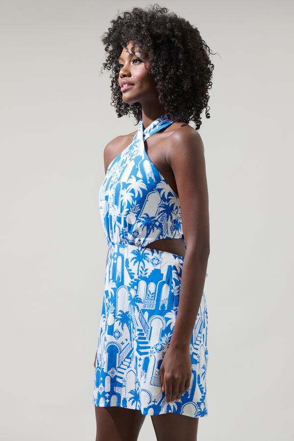 Sugarlips Nala Delta Halter Mini Dress