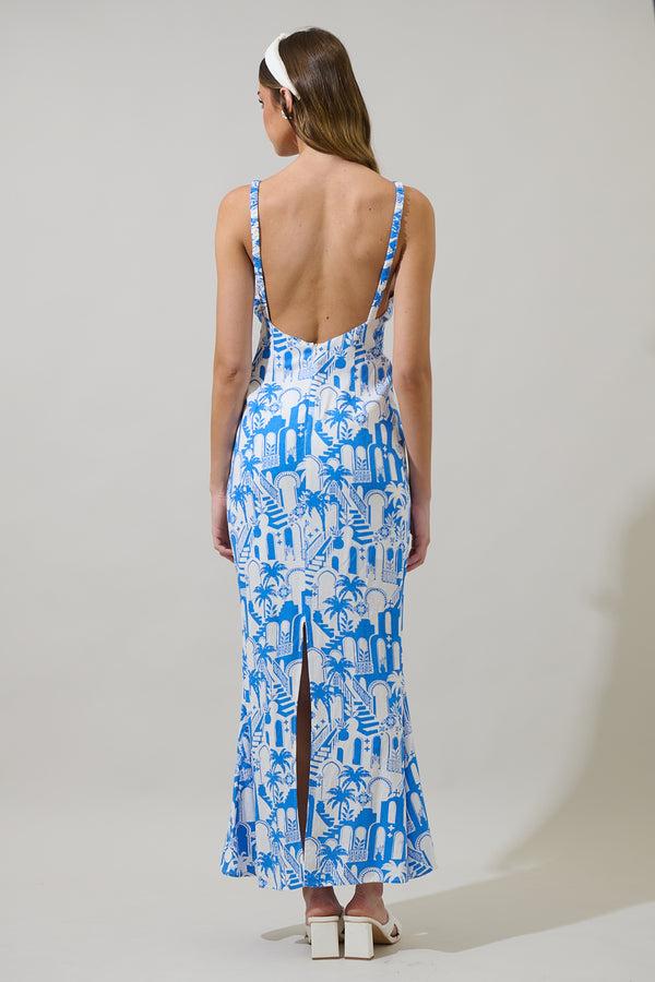 Sugarlips Nala Mizie Open Back Maxi Dress