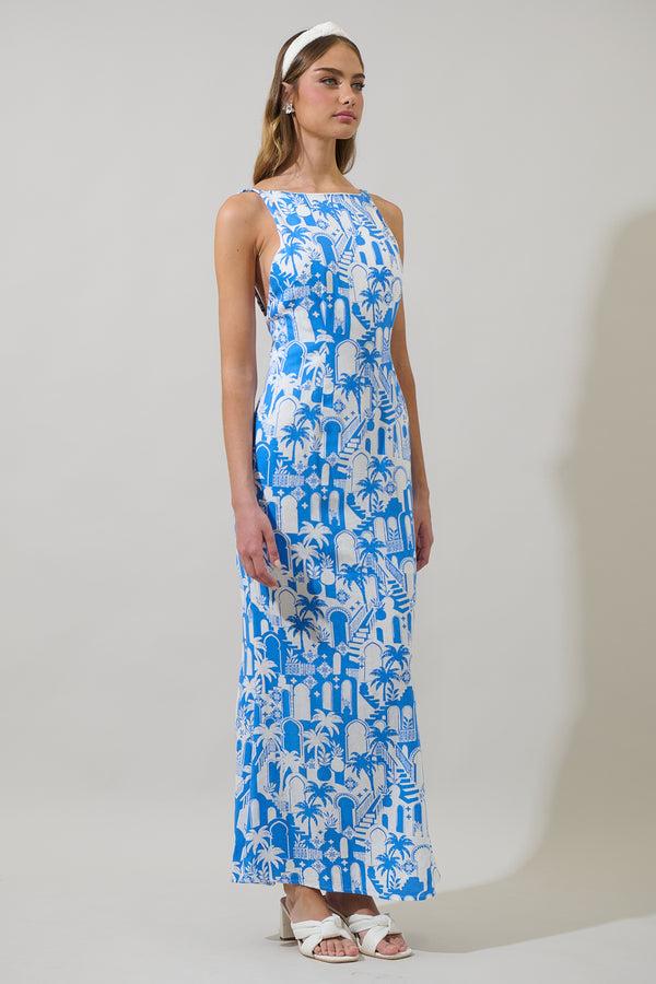 Sugarlips Nala Mizie Open Back Maxi Dress