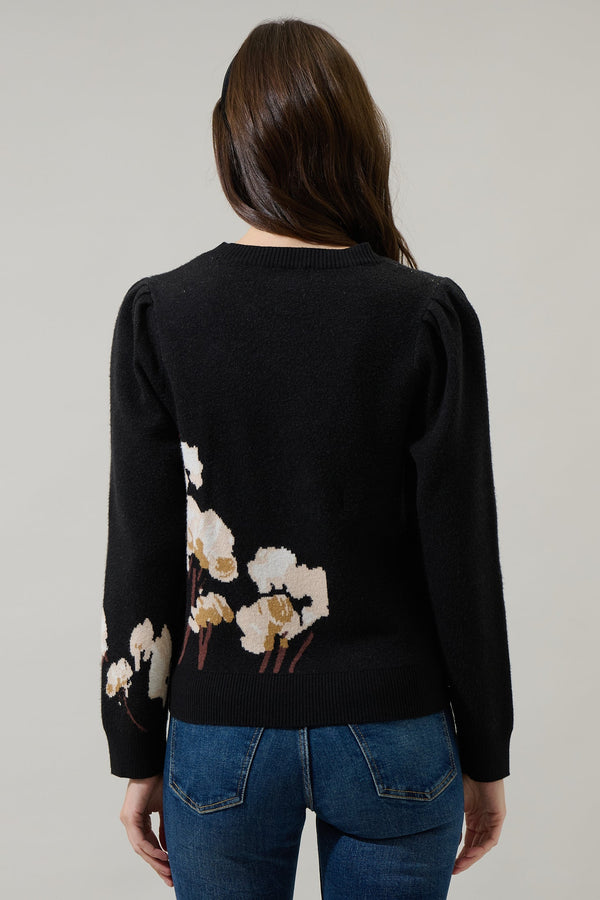 Sugarlips Nathalia Floral Long Sleeve Sweater