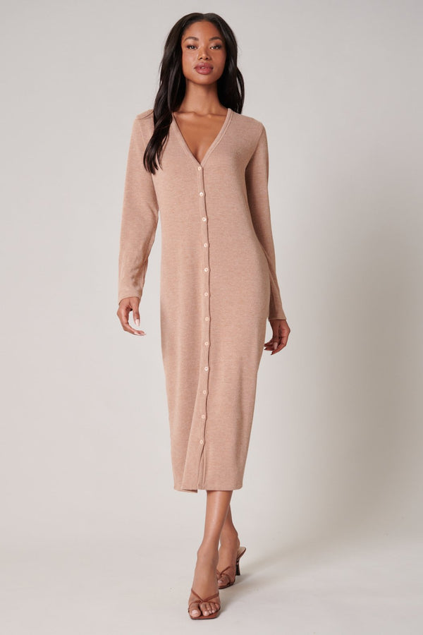 Sugarlips Neada Midi Cardigan Knit Dress