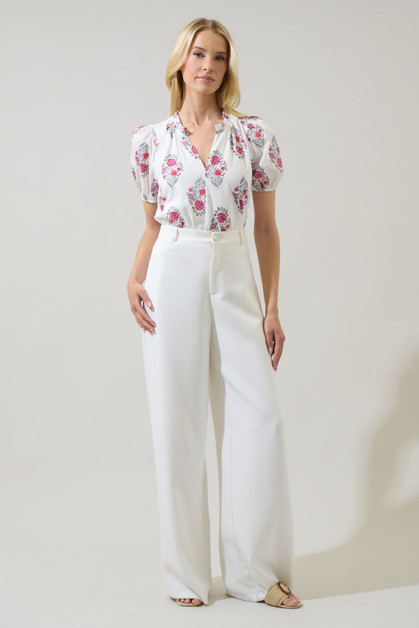 Sugarlips Nelina Floral Leonor Poplin Top