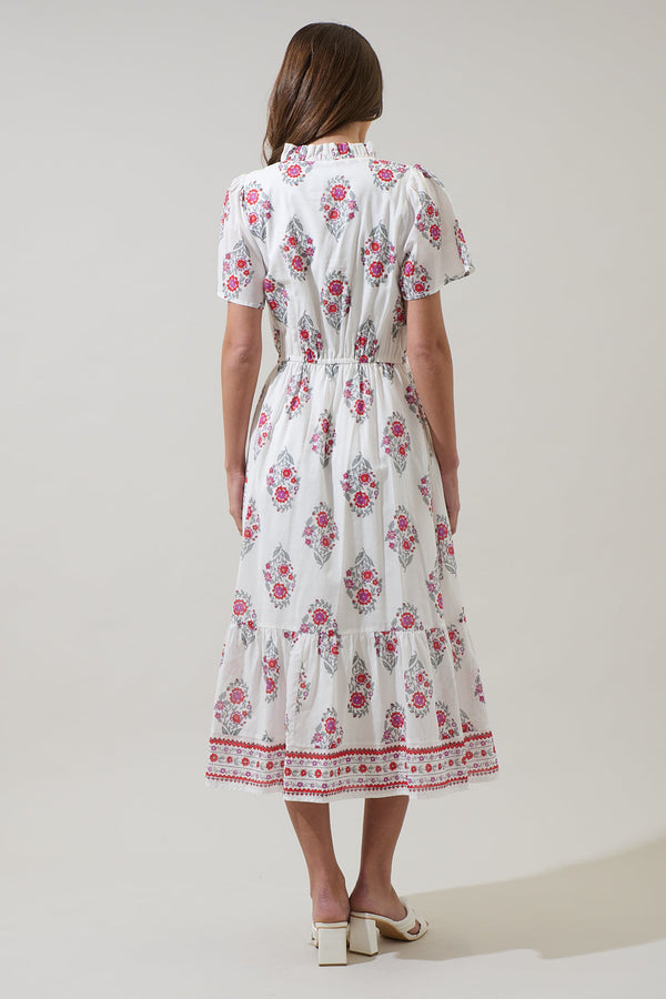 Sugarlips Nelina Floral Sophie Midi Dress