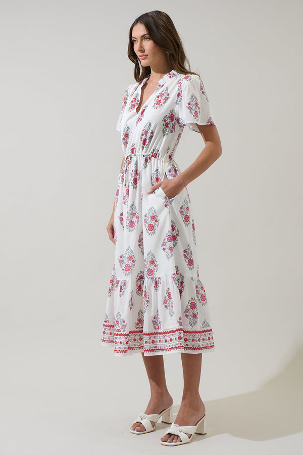 Sugarlips Nelina Floral Sophie Midi Dress