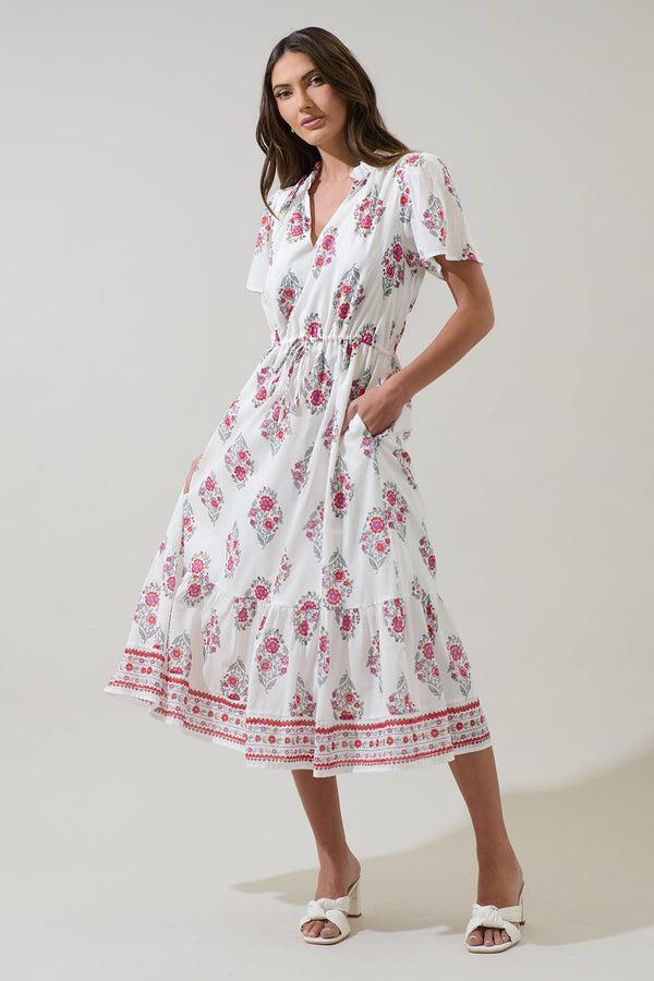 sugarlips Nelina Floral Sophie Midi Dress