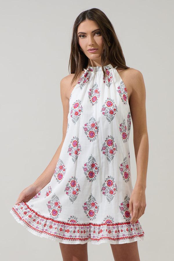 sugarlips Nelina Floral Whira Shift Mini Dress