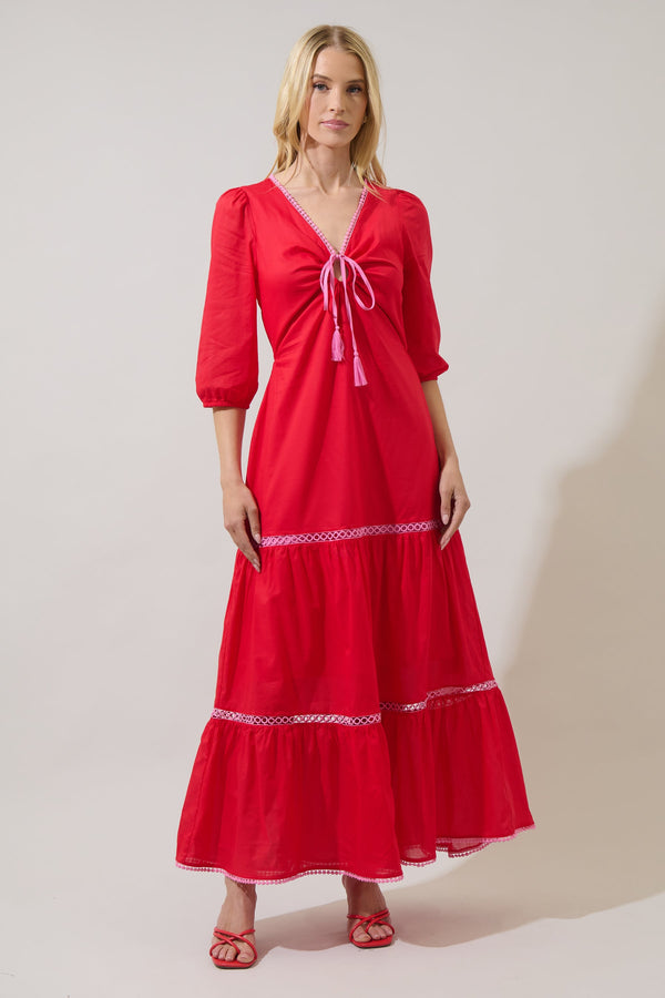 sugarlips Nerina Tiered Maxi Dress