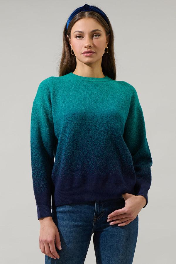 Sugarlips Nessa Gradient Ombre Long Sleeve Sweater