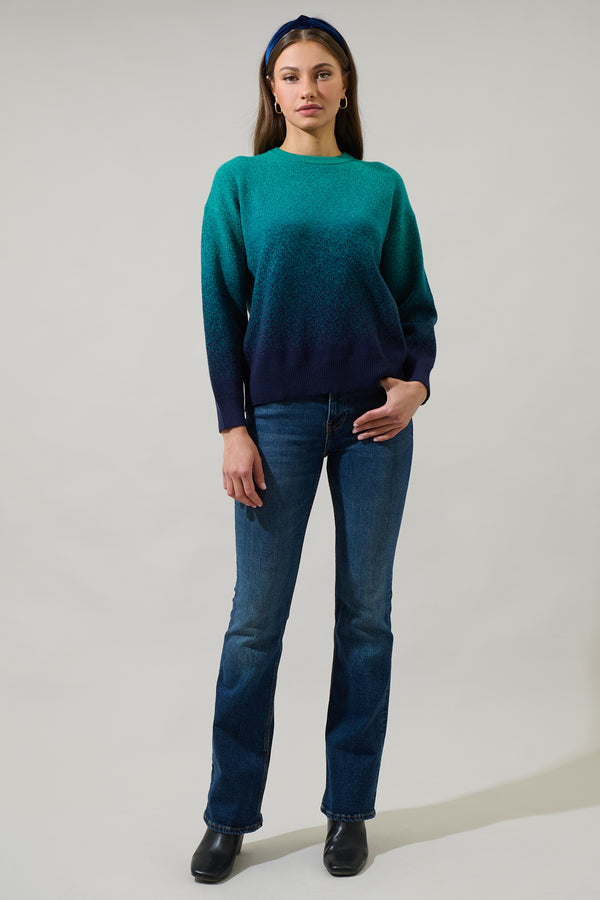 Sugarlips Nessa Gradient Ombre Long Sleeve Sweater