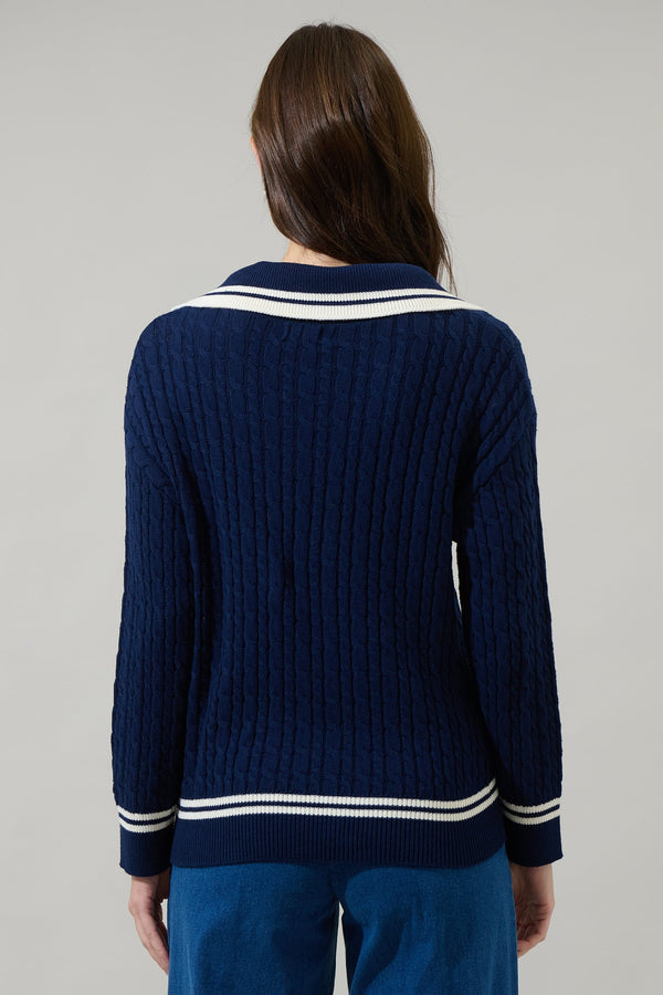 Sugarlips Nevaeh V Neck Knit Sweater