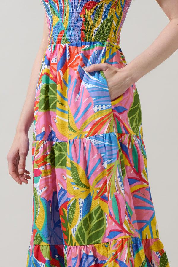 Sugarlips New Guinea Sunfire Tiered Midi Dress