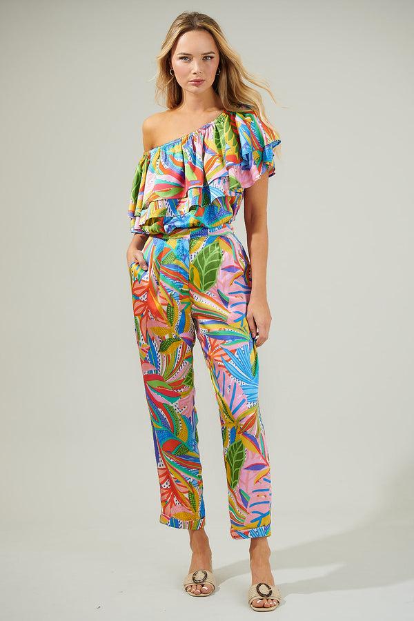 Sugarlips New Guinea Tropical One Shoulder Top