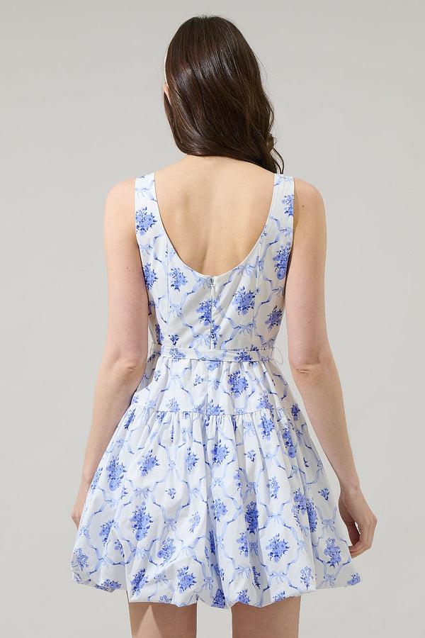 Sugarlips Nia Floral Drea Bubble Mini Dress