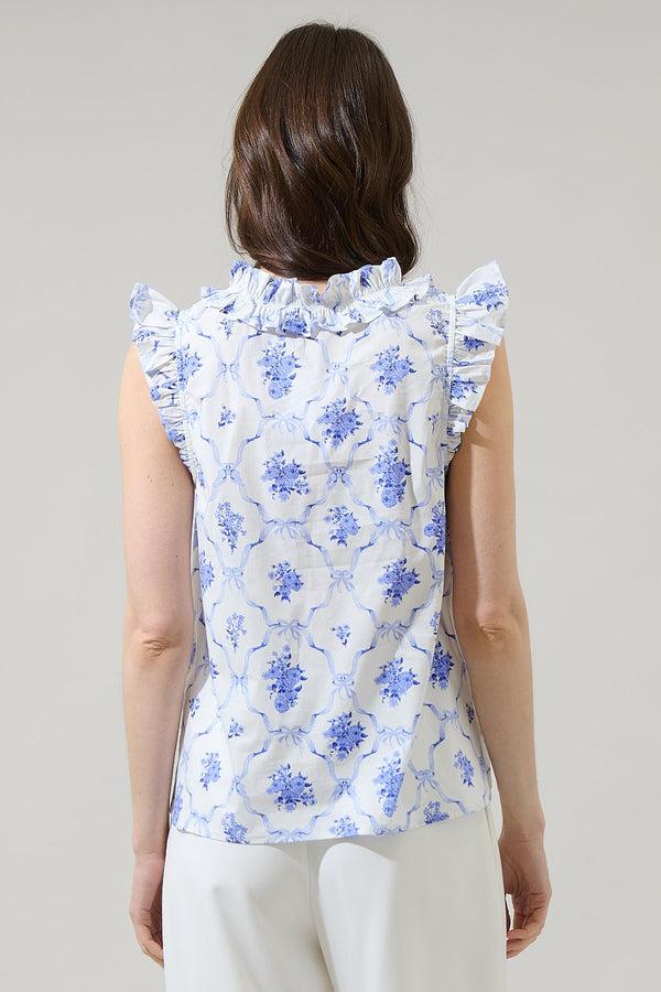 Sugarlips Nia Floral Jaye Ruffle Top