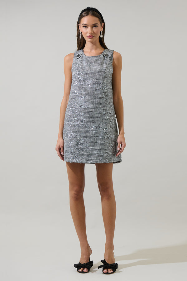 Sugarlips Nicky Sequin Valeraine A-line Mini Dress