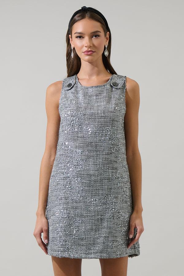 sugarlips Nicky Sequin Valeraine A-line Mini Dress